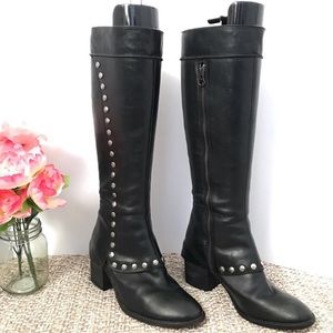 Kork-Ease Black studded Riding boots